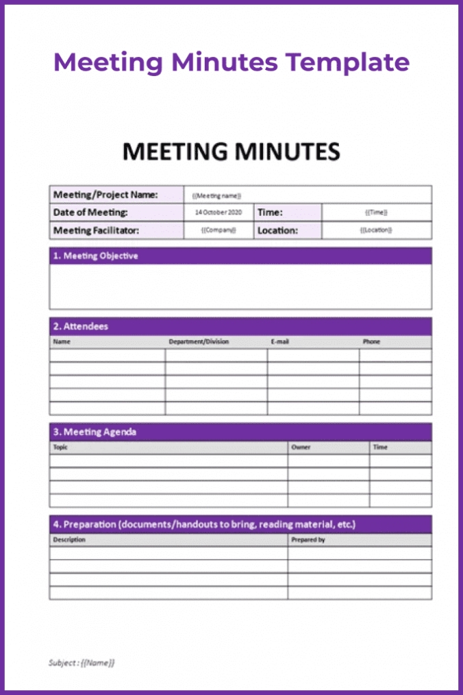 10+ Best Meeting Minutes Templates: Free And Premium Templates inside Meeting Note Taking Template