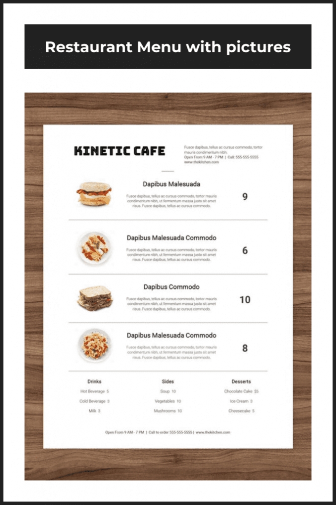 10+ Best Menu Templates Google Docs In 2021: Free And Premium within Google Docs Menu Template
