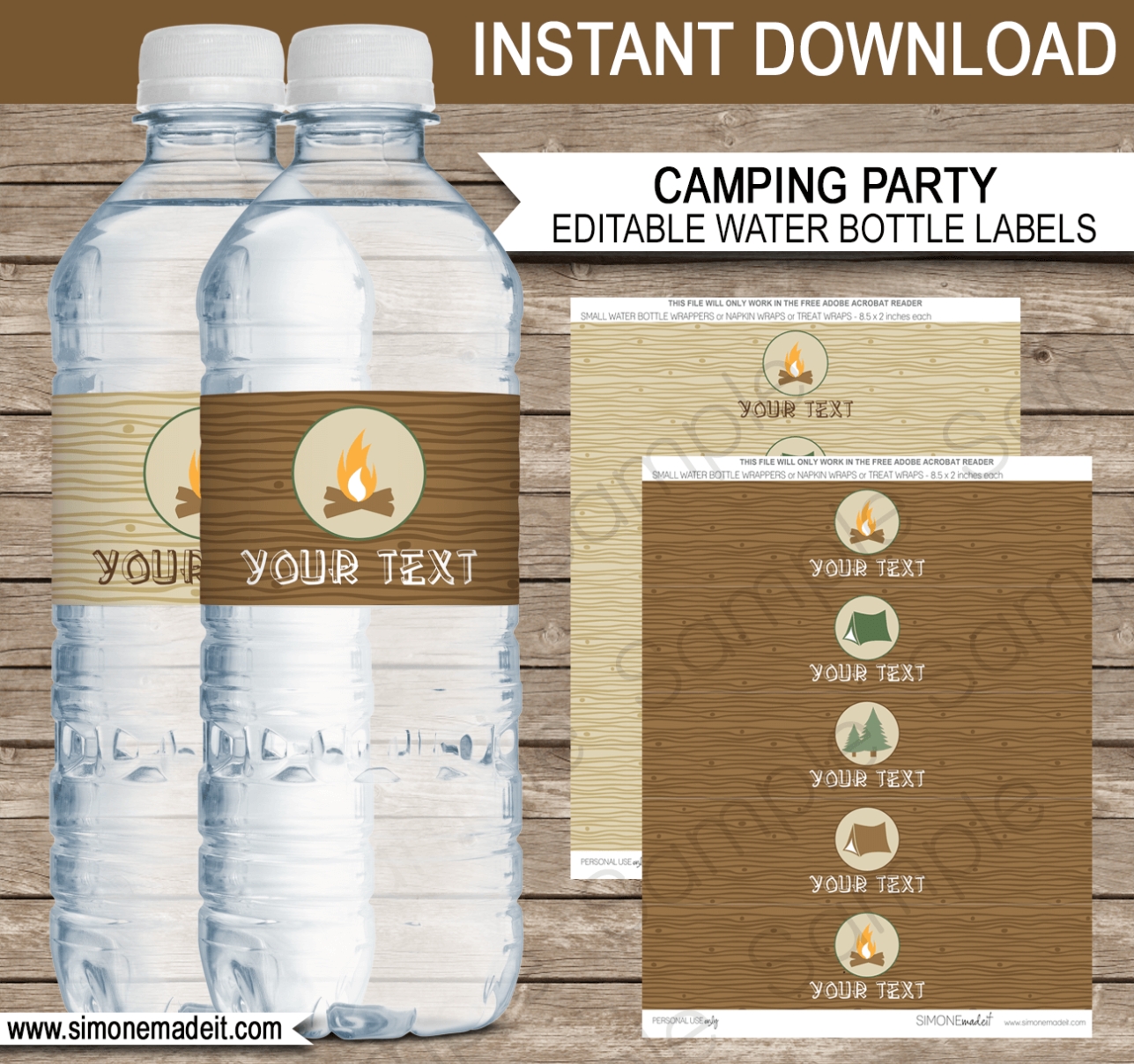 10 Blank Water Bottle Label Templates Free Printable Psd Word Pdf pertaining to Free Water Bottle Label Template Word