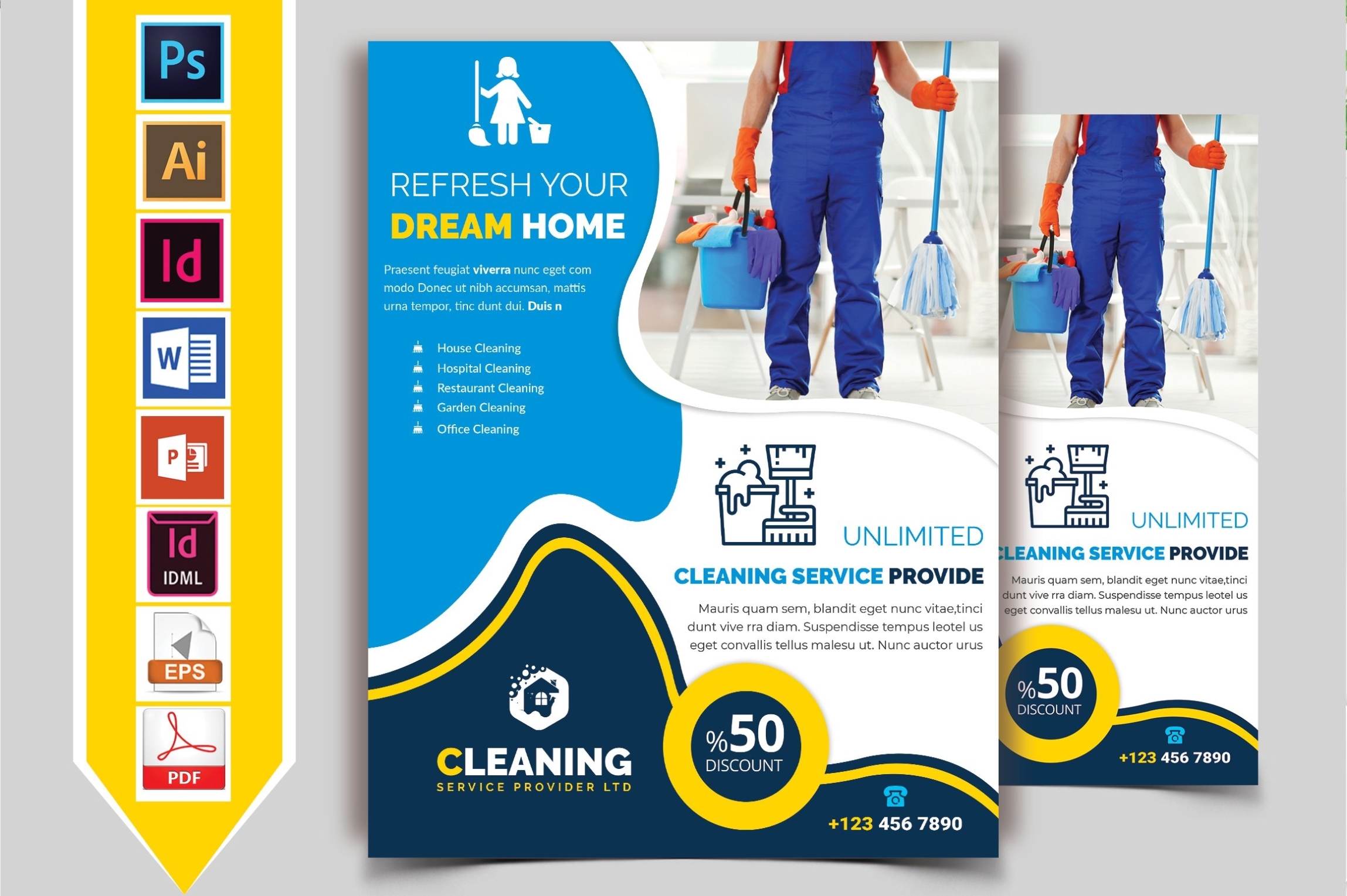 10 Cleaning Service Flyers Bundle (430603) | Flyers | Design Bundles With Janitorial Flyer Templates