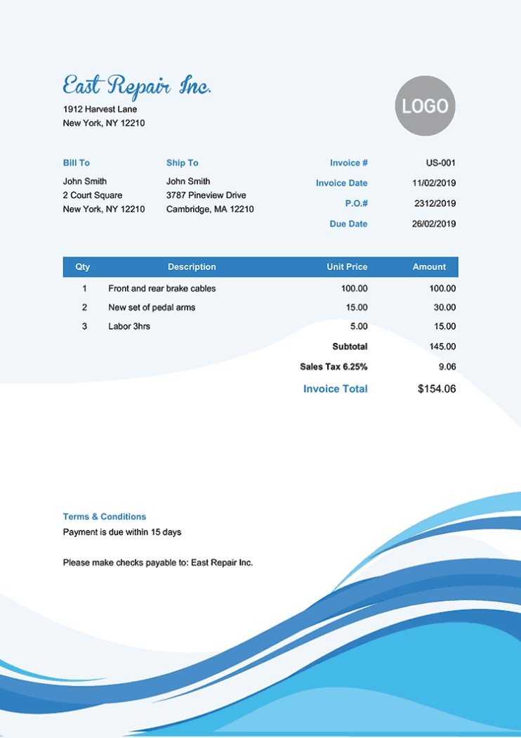 100 Free Invoice Templates | Print & Email As Pdf | Fast & Secure Regarding Invoice Email Template Html