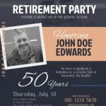 11+ Best Retirement Flyer Template Psd Download - Graphic Cloud pertaining to Retirement Announcement Flyer Template