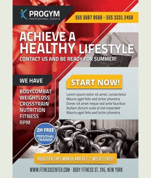 11+ Health And Fitness Flyers - Design Templates | Free & Premium Templates Pertaining To Health And Wellness Flyer Template