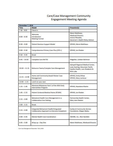 13+ Management Meeting Agenda Templates In Pdf | Doc | Free &amp; Premium with Operations Meeting Template