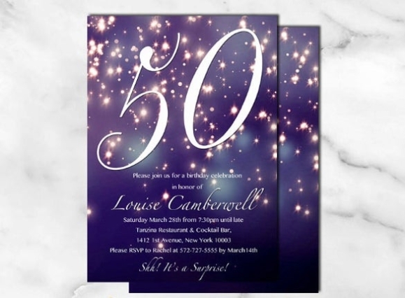 14+ 50Th Birthday Invitations - Free Psd, Ai, Vector Eps Format for 50Th Birthday Flyer Template Free