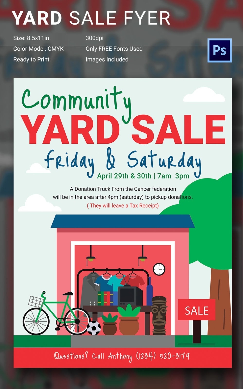 14+ Best Yard Sale Flyer Templates &amp; Psd Designs | Free &amp; Premium Templates pertaining to Community Event Flyer Template