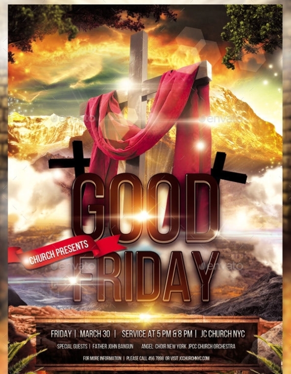 14+ Good Friday Flyer Designs & Examples - Psd, Ai | Examples In Nice Flyer Templates