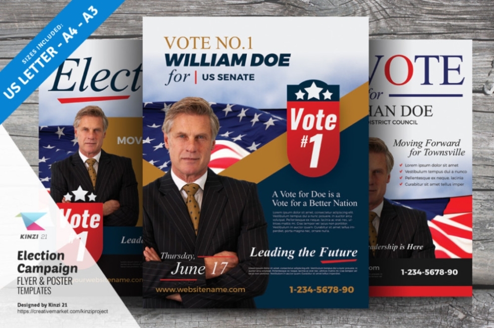 15+ Best Political Flyer And Poster Psd Templates Free Download With Free Political Flyer Templates