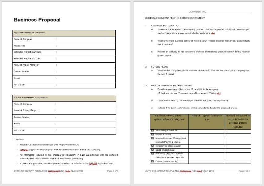 15 Free Business Proposal Templates - Word Templates For Free Download Pertaining To Simple Business Proposal Template Word
