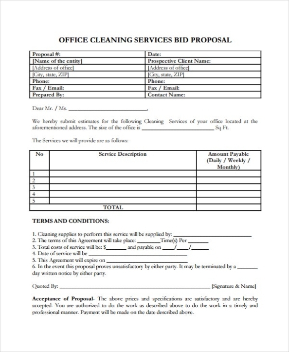 18+ Service Proposal Templates - Word, Pdf, Apple Pages, Google Docs inside Free Cleaning Proposal Template
