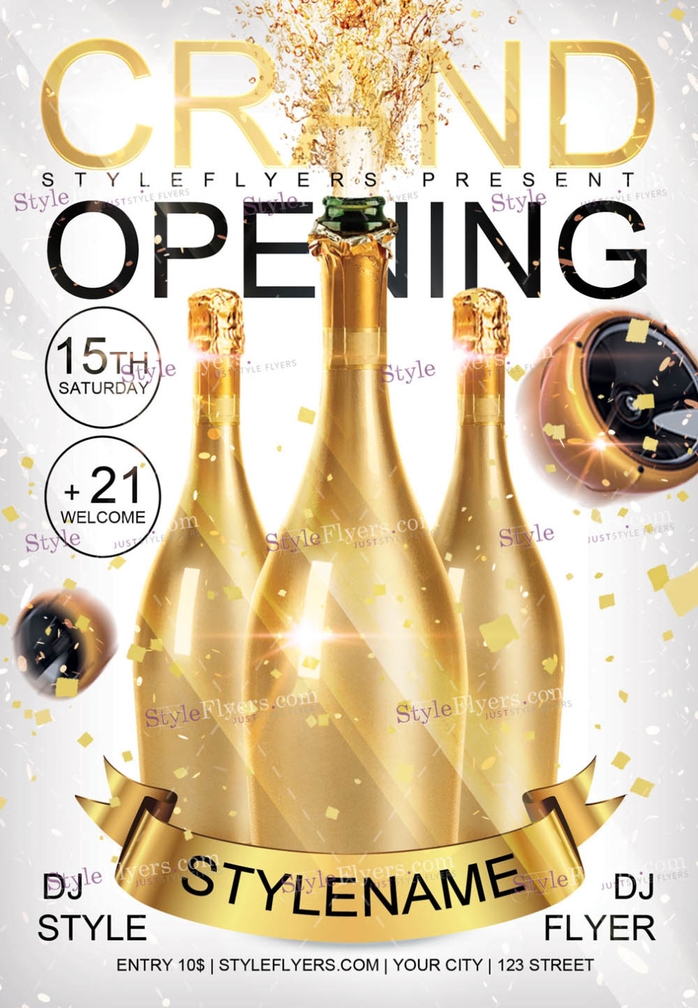 19 Free And Premium Flyers For Your Winter Event - Graphicsfuel inside Grand Opening Flyer Template Free