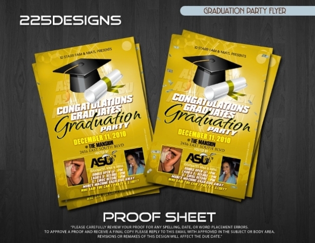 19+ Graduation Party Flyer Templates - Printable Psd, Ai, Vector Eps regarding Graduation Party Flyer Template