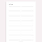 2 Column Notes Page Printable Notes Template Writing Paper - Etsy Ireland inside Two Column Notes Template