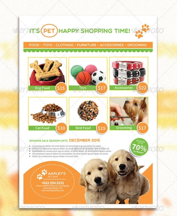 20 Amazing Pet Service Psd Flyer Templates | Print | Idesignow Regarding Puppy For Sale Flyer Templates