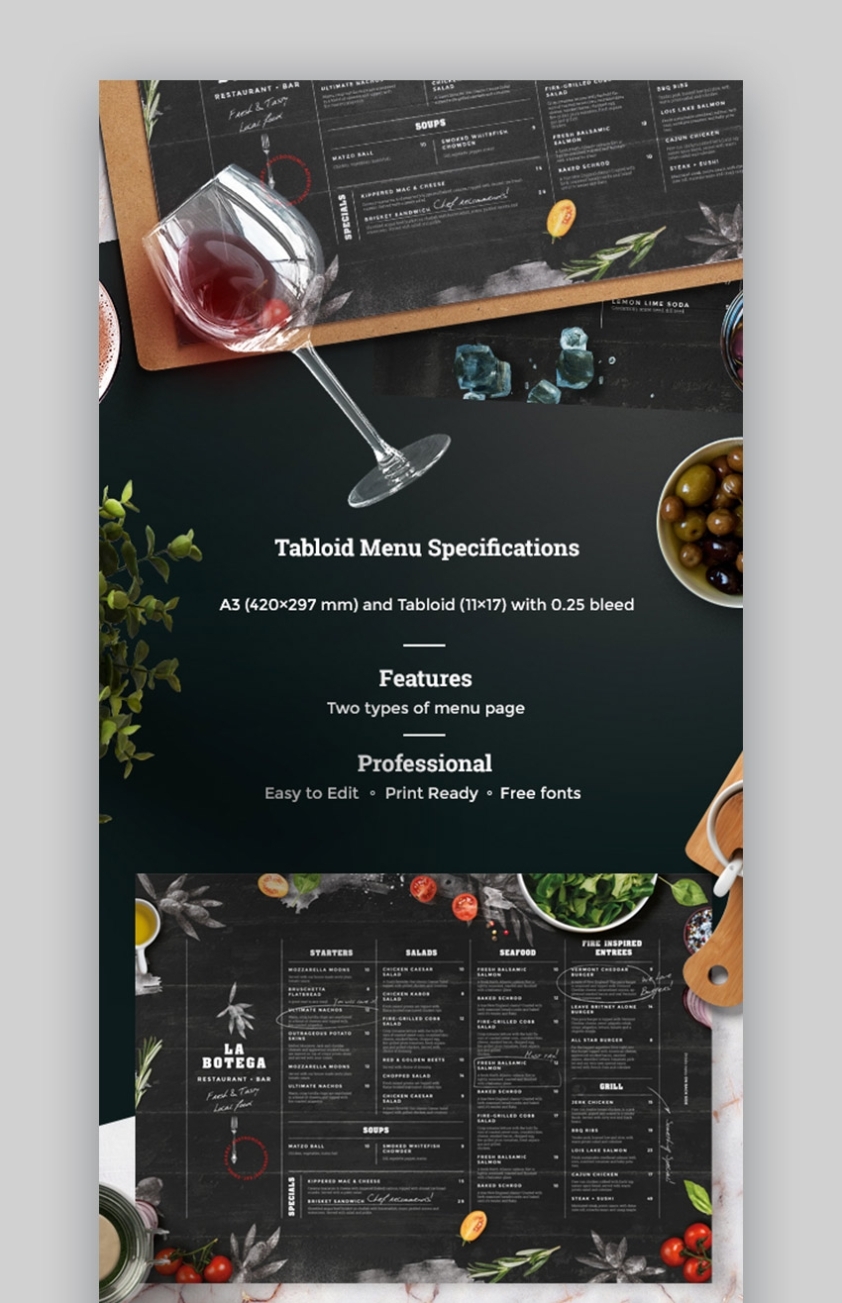 20 Cool Restaurant (Food) Menu Templates (Best Modern Designs For 2020) Pertaining To Fancy Menu Template