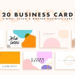 20 Simple Business Card Photoshop Template - Psd File throughout Business Card Size Photoshop Template