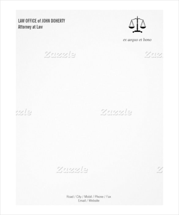 21 Beautiful Attorney Letterhead Templates with regard to Legal Letterhead Templates Free