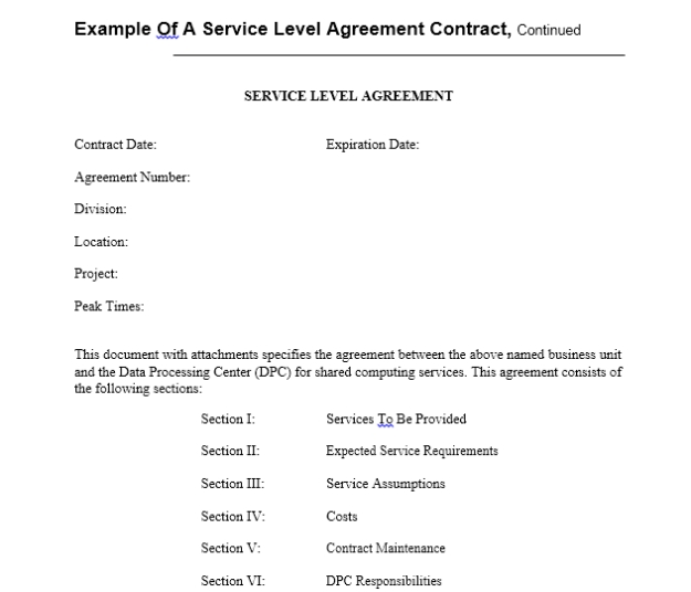 21 Free Sla - Service Level Agreement Templates - Word Templates Within Standard Service Level Agreement Template