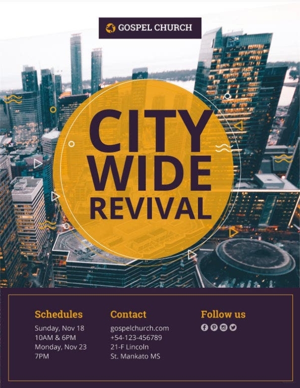 21+ Revival Flyers - Free Psd, Ai, Eps | Free & Premium Templates Intended For Free Church Revival Flyer Template