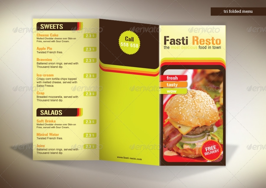28+ Takeaway Menu Designs And Examples - Psd, Ai | Examples pertaining to Takeaway Menu Template Free
