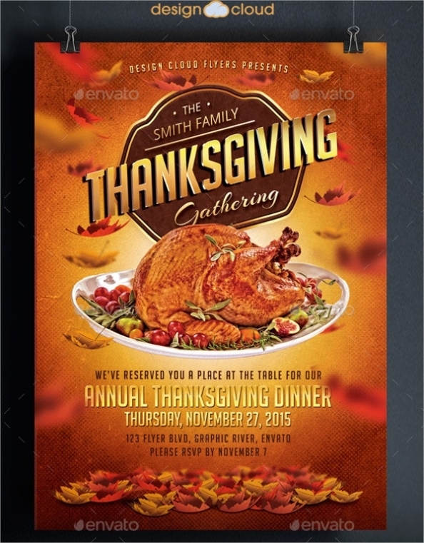 28+ Thanksgiving Flyer Templates - Psd, Ai, Vector Eps | Free & Premium For Thanksgiving Flyer Template Free Download
