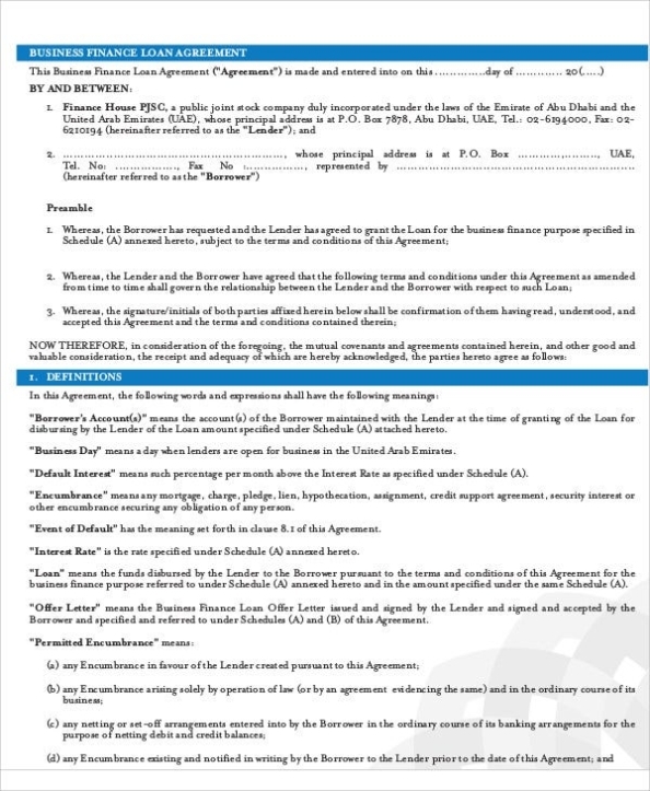 31+ Loan Agreement Templates - Word, Pdf, Pages | Free & Premium Templates In Commercial Loan Agreement Template