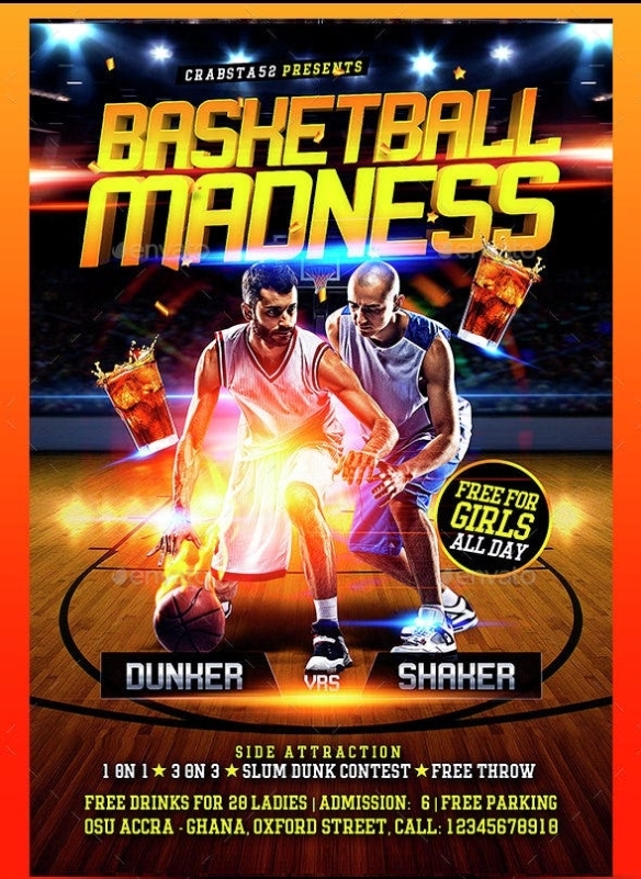 33+ Basketball Flyers - Psd, Ai, Vector Eps | Free & Premium Templates With Basketball Tournament Flyer Template