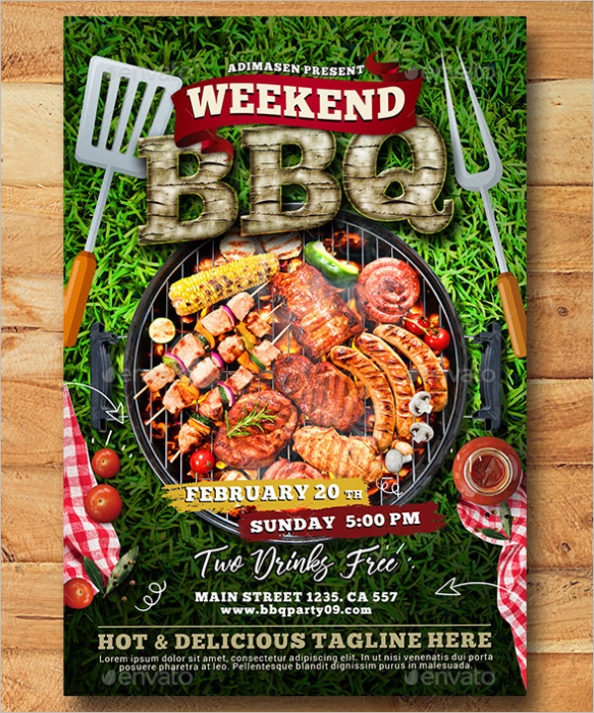 34+ Bbq Flyer Templates Free Word, Psd Designs with regard to Free Bbq Flyer Template