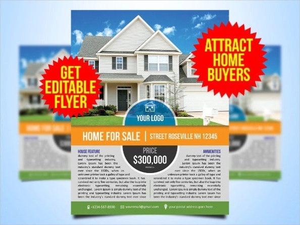 35 Beautiful Real Estate Flyer Templates Ai Word Pages Free With Regard To Home For Sale Flyer Template Free