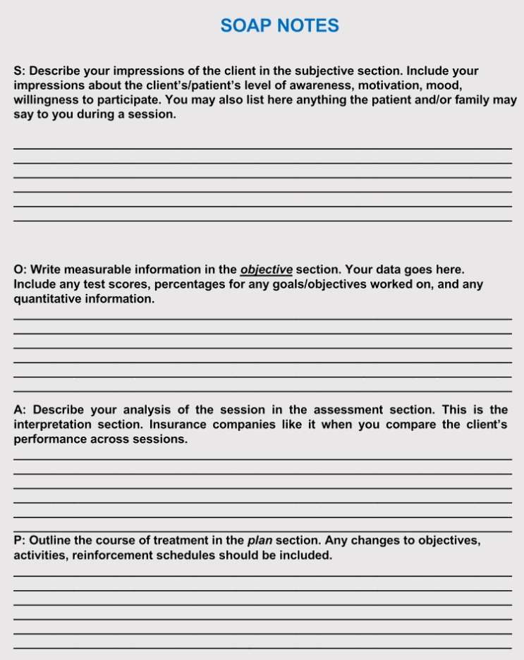 35+ Soap Note Examples (Blank Formats & Writing Tips) For Soap Notes Counseling Template