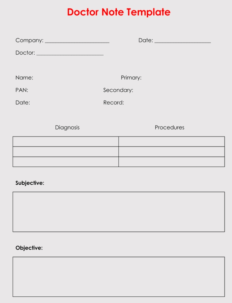 36 Free Fill-In-Blank Doctors Note Templates (For Work &amp; School) throughout Blank Doctors Note Template