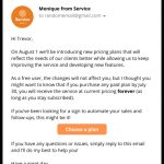 4 Ways To Announce Price Increase To Customers Without Losing Them for Price Increase Letter Template