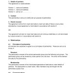 40+ Free Partnership Agreement Templates (Business, General) with regard to Contract For Business Partnership Template