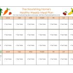 40 Weekly Meal Planning Templates ᐅ Templatelab Diet Menu Template Word regarding Weekly Menu Template Word