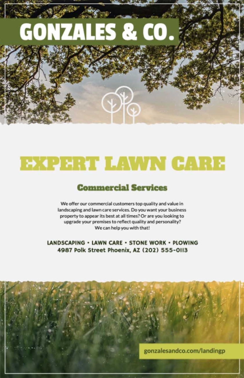 42 Best Landscaping Flyers Templates (Landscaping Flyer Ideas & Examples) Intended For Landscaping Flyer Templates