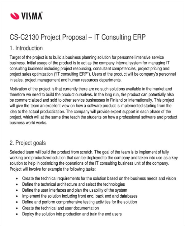 42+ Project Proposal In Pdf | Free & Premium Templates For It Project Proposal Template