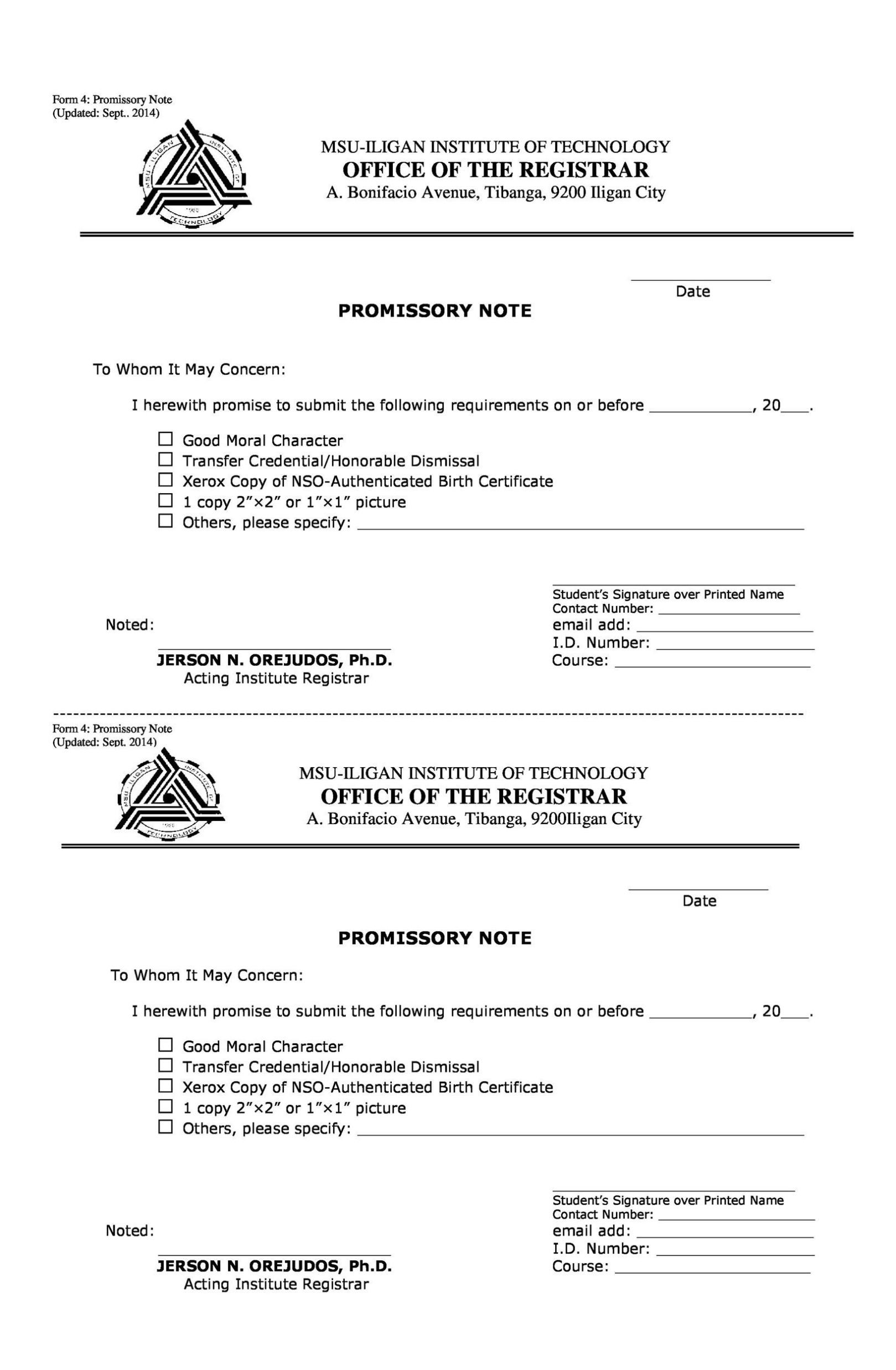 45 Free Promissory Note Templates & Forms [Word & Pdf] ᐅ Templatelab Throughout Simple Interest Promissory Note Template