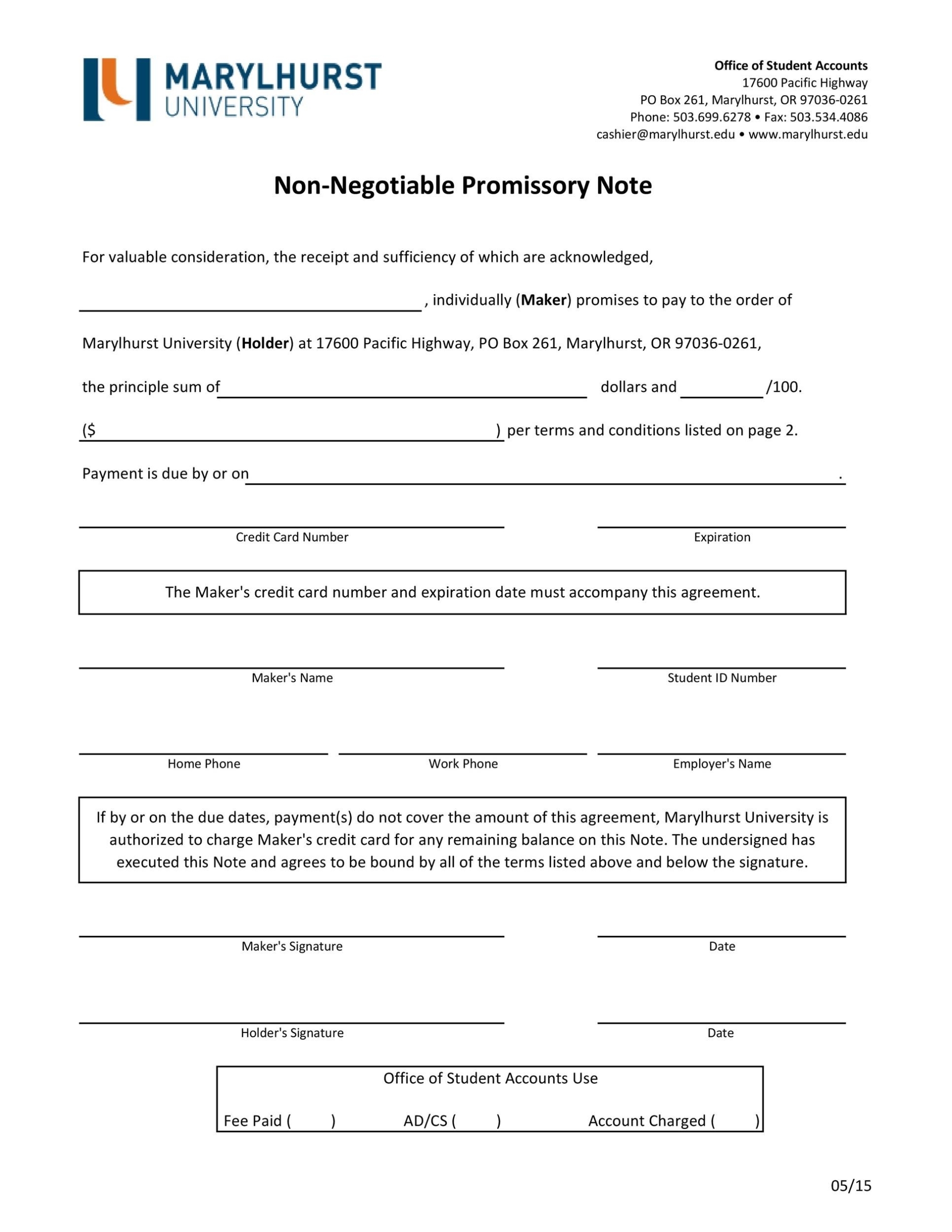 45 Free Promissory Note Templates &amp; Forms [Word &amp; Pdf] - Template Lab in Loan Promissory Note Template