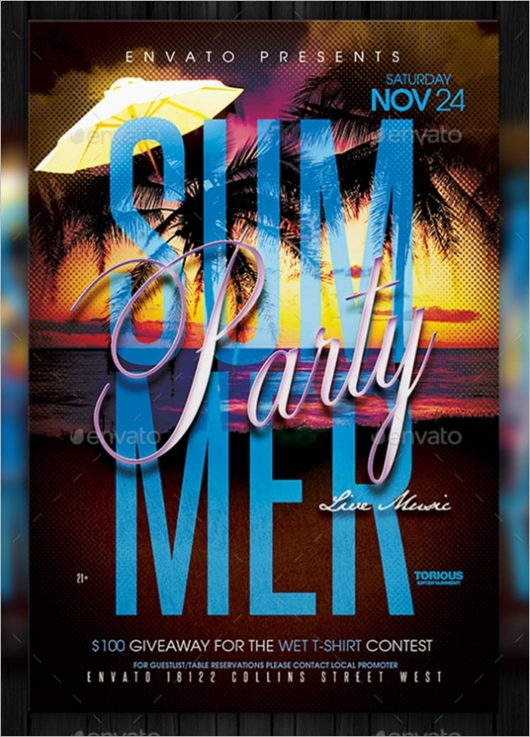 48+ Summer Party Flyer Templates Free Word, Psd Designs For Free Event Flyer Templates Word