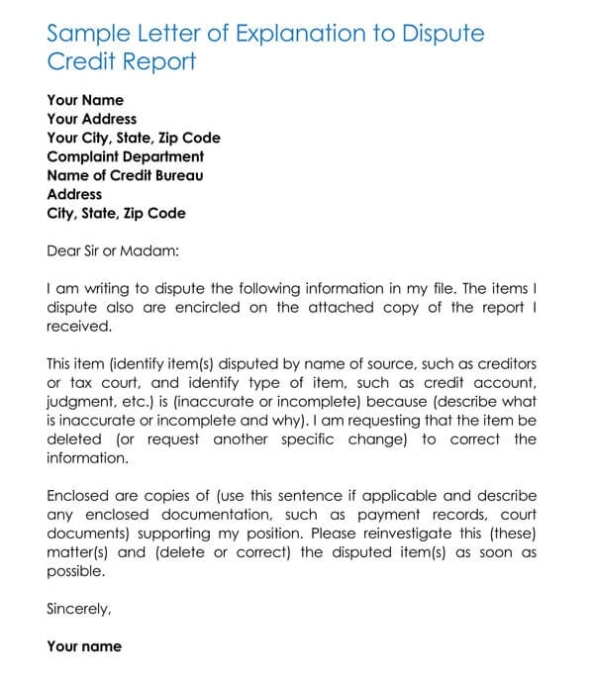 5 Best Sample Credit Report Dispute Letters | Overview & Guide With Credit Dispute Letter Template