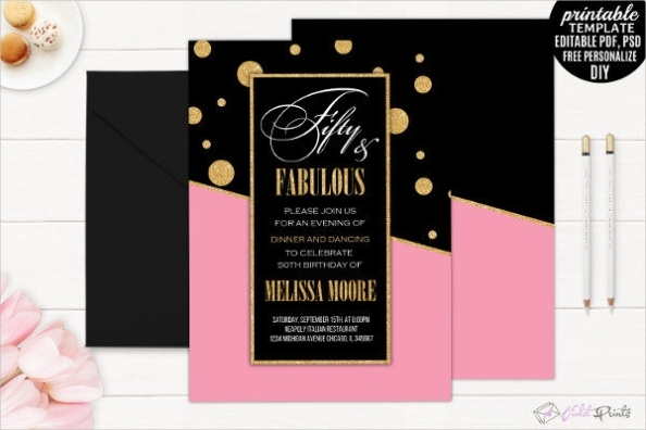 50Th Birthday Invitation Templates - 21+ Free & Premium Download With 50Th Birthday Flyer Template Free