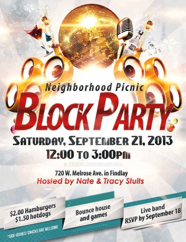 55+ Best Free Block Party Flyer Template Summer - Summer Background Intended For Block Party Template Flyer