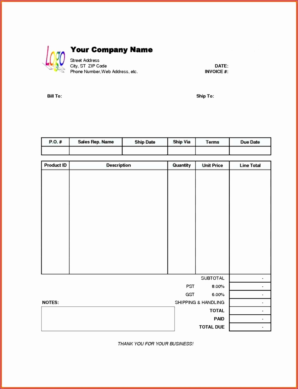 6 Australian Invoice Template Excel - Excel Templates In Sample Tax Invoice Template Australia