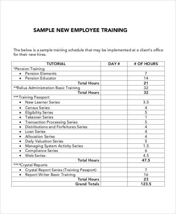 6+ Employee Training Plan Templates -Free Samples, Examples Format intended for Training Agenda Template