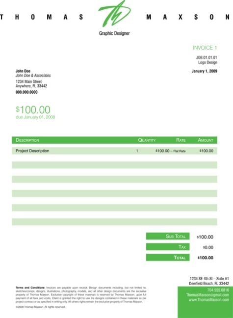 6 Free Graphic Design Invoice Templates And Examples To Inspire You For Graphic Design Invoice Template Word