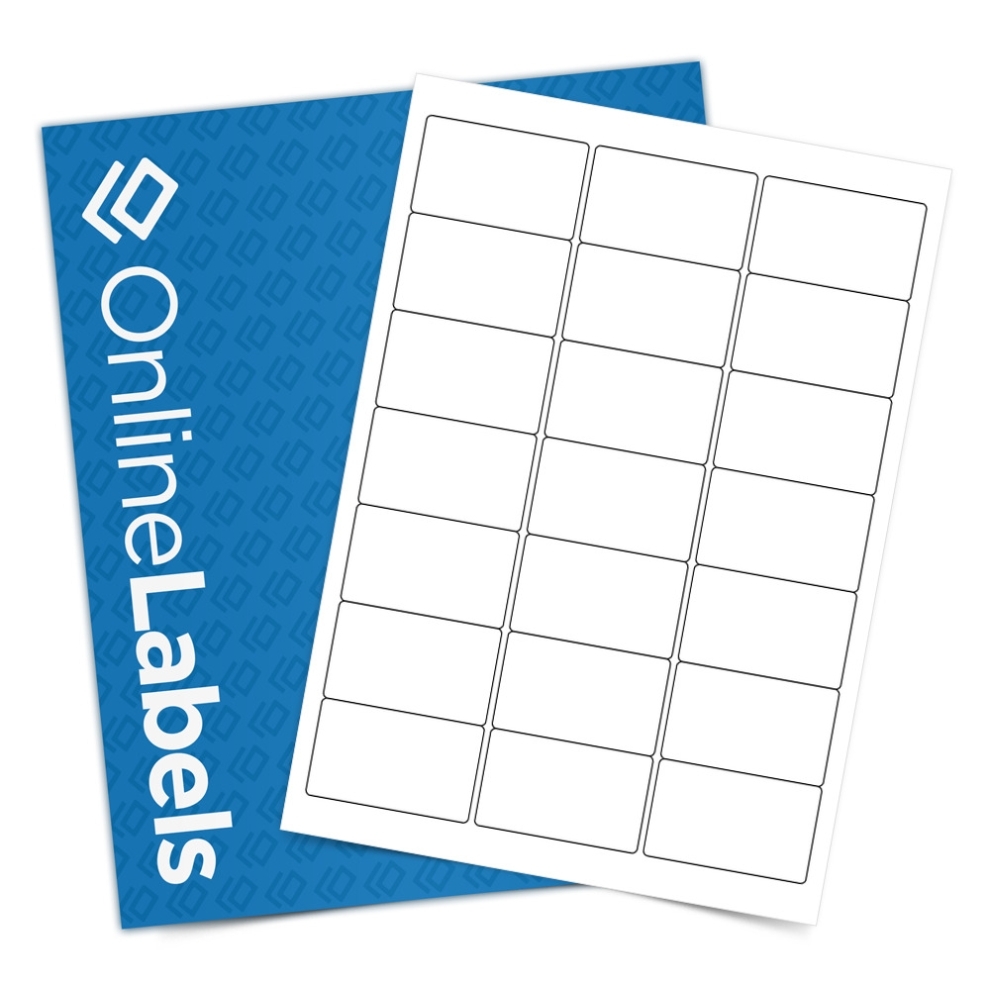 63.5Mm X 38.1Mm Labels - Weatherproof White Laser Labels - 21 Per A4 Within Label Template 21 Per Sheet Free Download