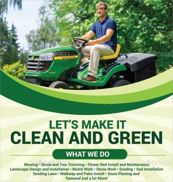 7+ Lawn Mowing Flyer Designs & Templates - Psd, Vector Eps | Free Throughout Lawn Care Flyers Templates Free
