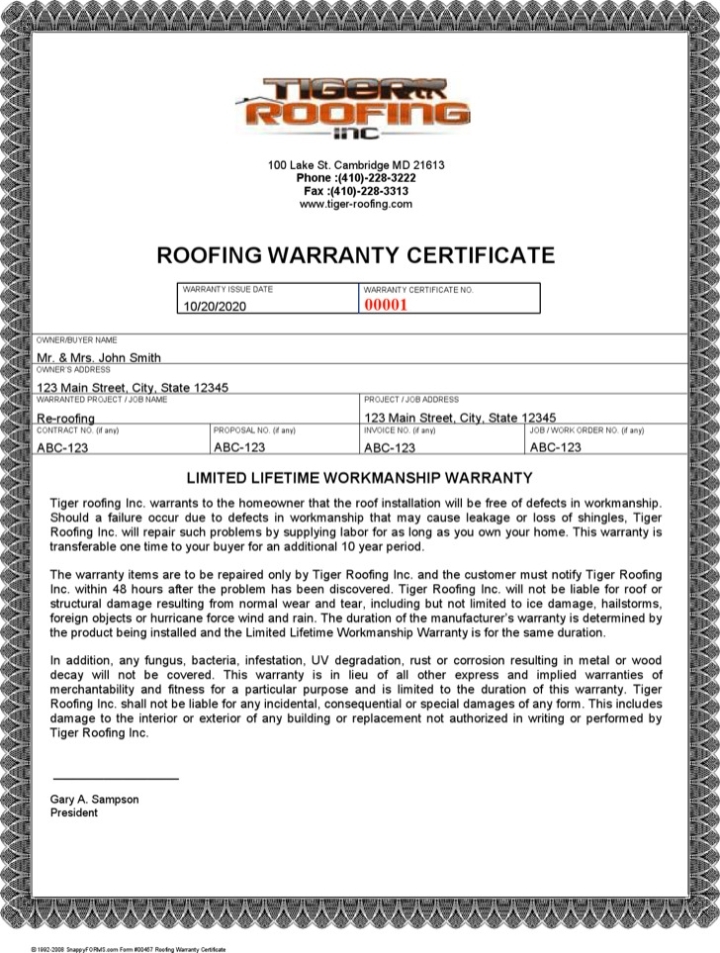 7+ Warranty Certificate Templates Free Download Intended For Limited Warranty Agreement Template
