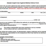 9 Against Medical Advice Forms - Samples , Examples &amp; Format | Sample intended for Medical Death Note Template