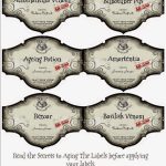 A Crafty Chick: Hogwarts Classes: Potions for Potion Label Template